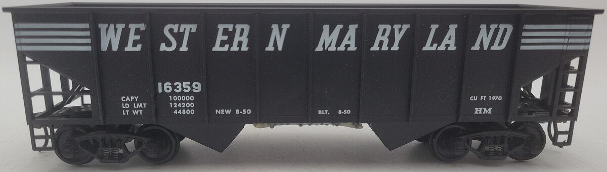Weaver 2095 O Scale Western Maryland 2-Rail Hopper Car #16359 (2 Rail) EX/Box