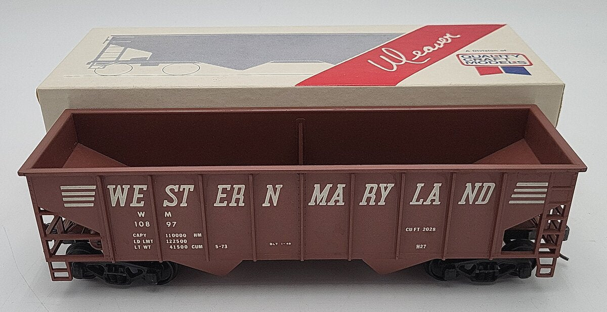 Weaver O Scale Western Maryland Hopper Car #10897 (2-Rail) EX/Box