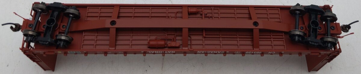 True Line Trains 302005 HO Scale Canadian National Flatcar w/ Bulkheads #603120 EX/Box