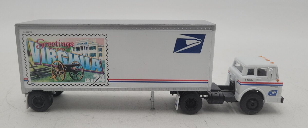 Athearn HO Scale USPS Truck and Trailer - Virginia LN