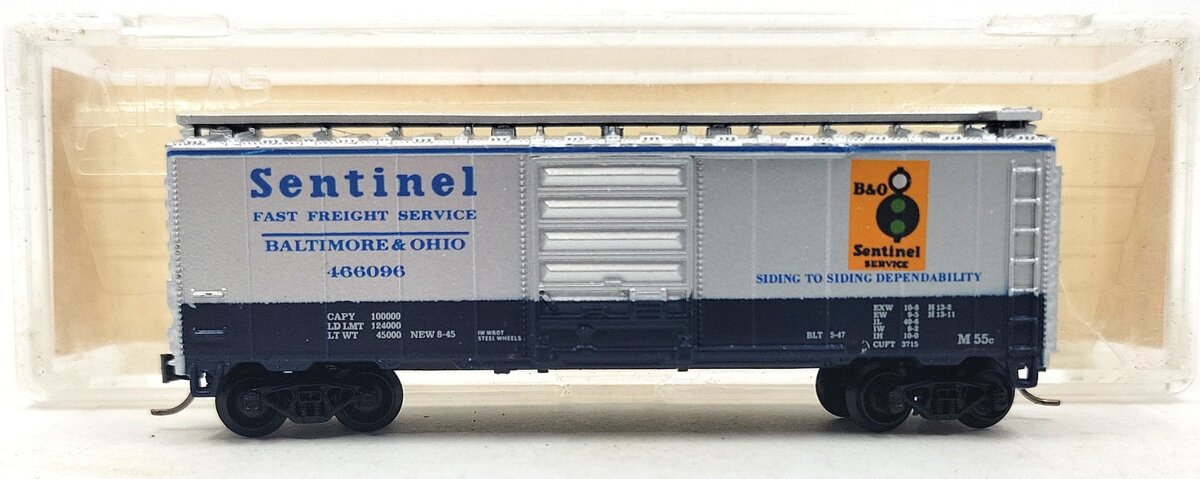 Atlas 3424 N Scale Baltimore & Ohio PS-1 40' Boxcar #466096 LN/Box