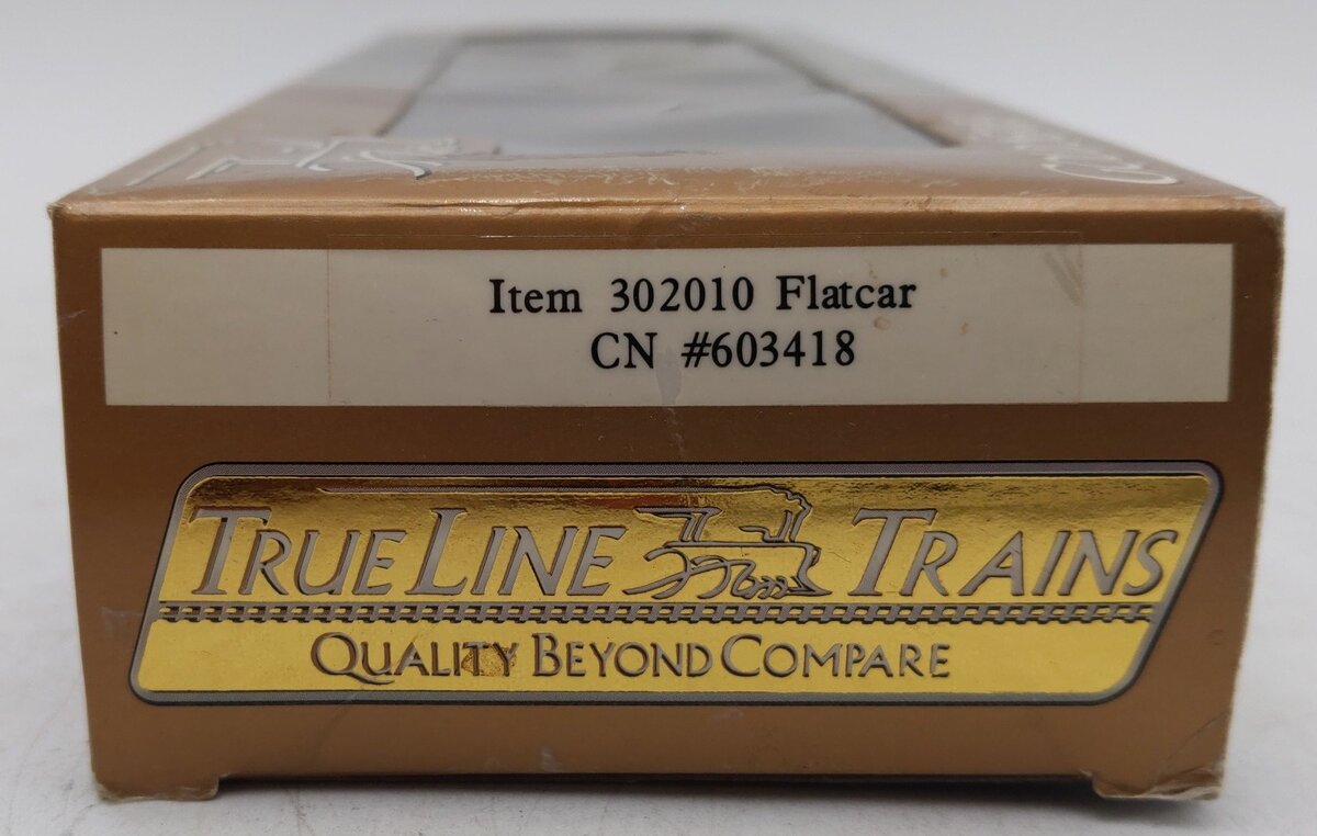 True Line Trains 302010 HO Scale Canadian Nation Flatcar w/ Bulkheads #603418 LN/Box