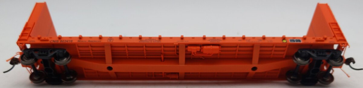 True Line Trains 302010 HO Scale Canadian Nation Flatcar w/ Bulkheads #603418 LN/Box