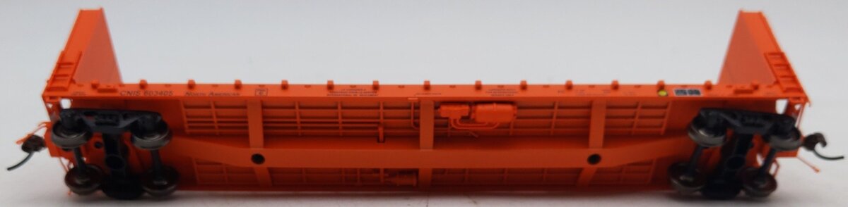 True Line Trains 302008 HO Scale Canadian National Flatcar w/ Bulkheads #603405 LN/Box