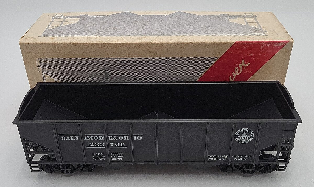 Weaver O Scale Baltimore and Ohio Hopper Car #233706 2-rail EX/Box