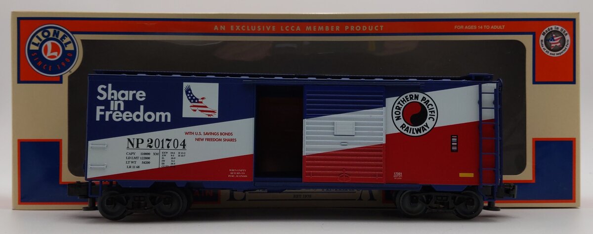 Lionel 3-17501 O Gauge LCCA 2017 Convention NP "Share the Freedom" Boxcar/Box