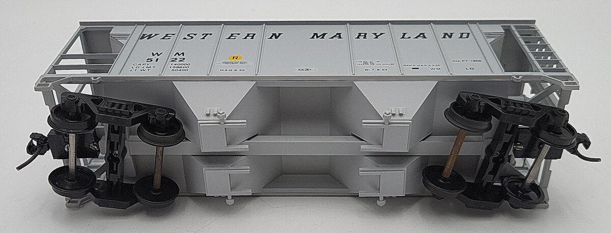 Weaver 2131 O Scale Western Maryland 2-Bay Covered Hopper #5122 (2-Rail) VG/Box