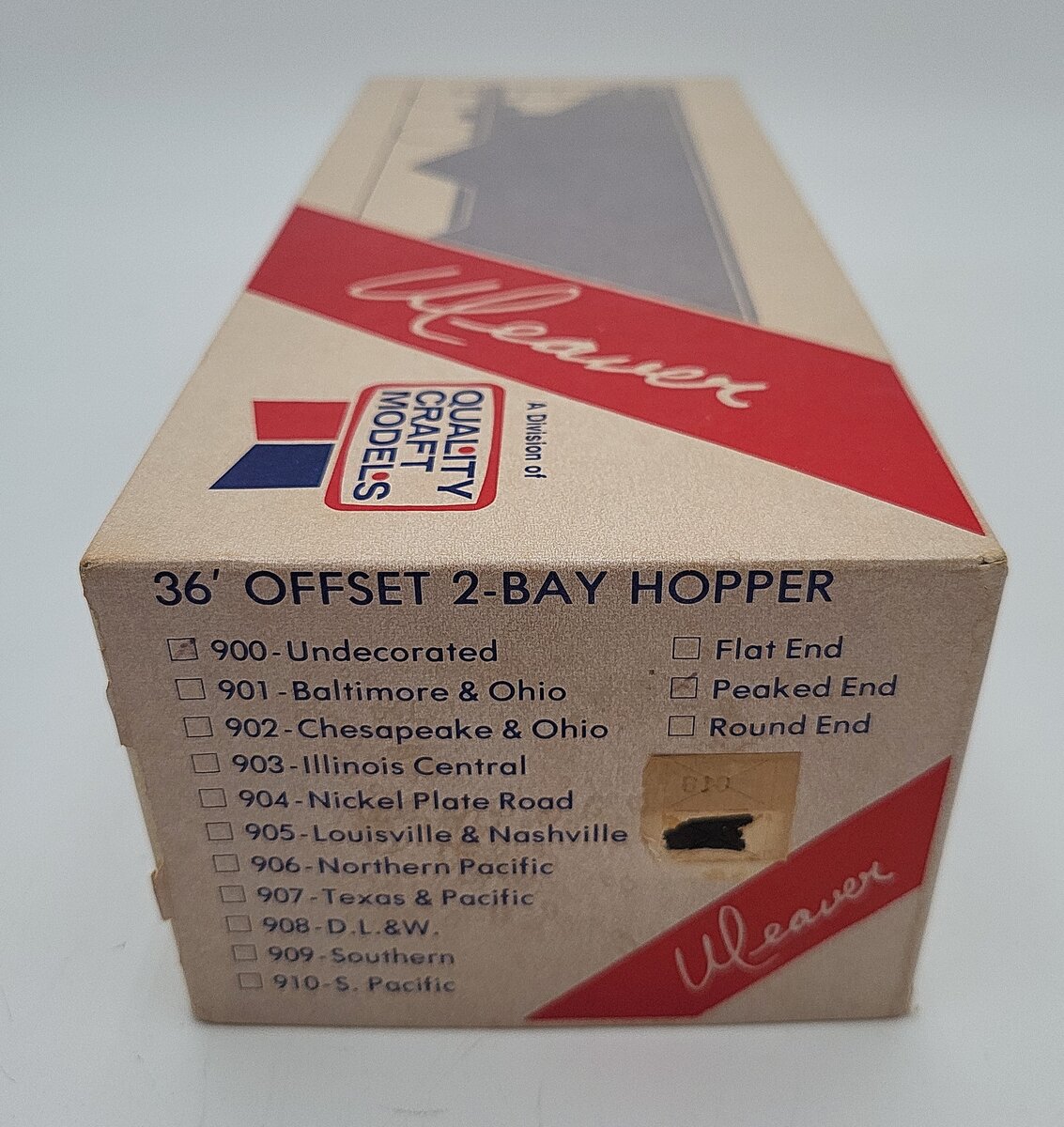 Weaver O Scale Baltimore and Ohio Hopper Car #446100 2-Rail VG/Box