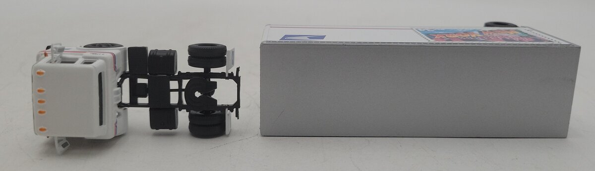 Athearn 93432 HO Scale USPS Tractor & 28' Pup Trailer - New York EX