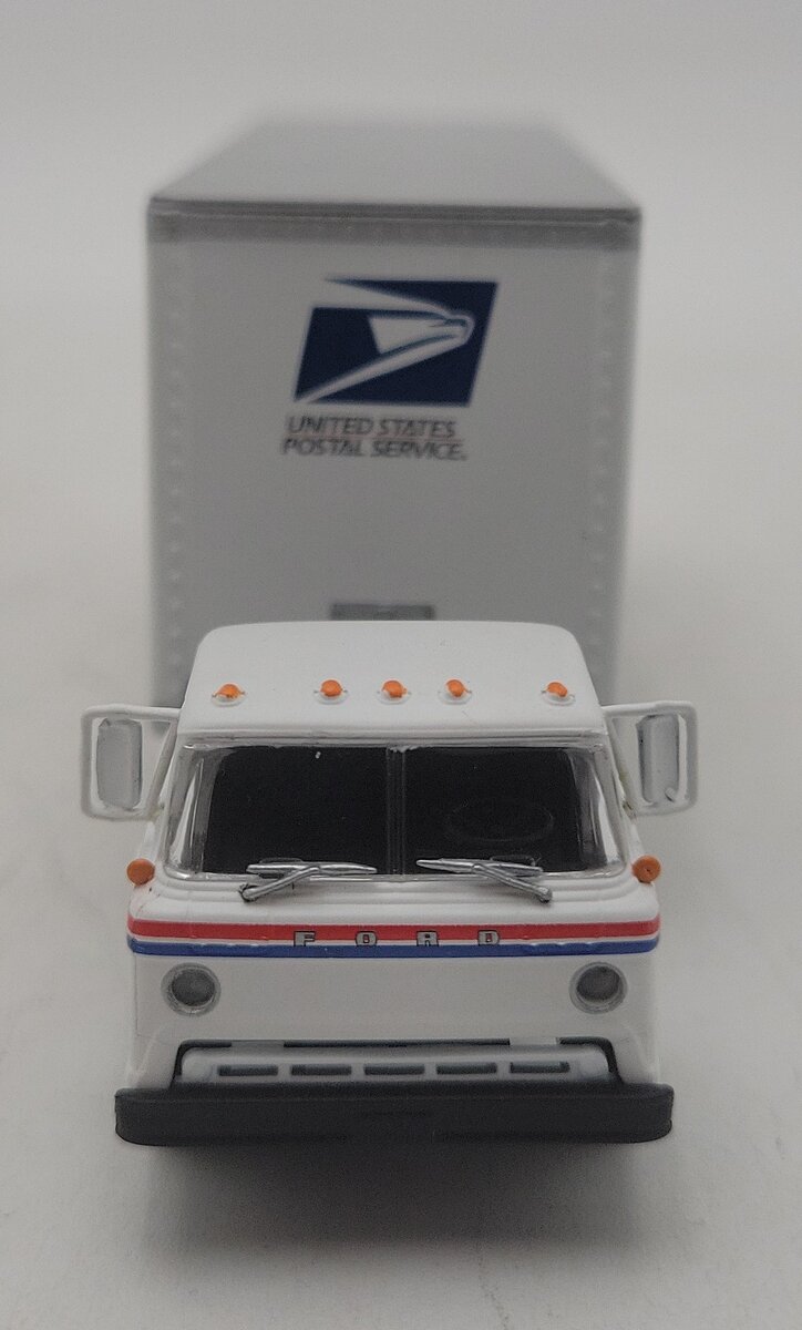 Athearn 93429 HO 1:87 Ford C Tractor Trailer USPS - New Hampshire EX