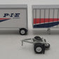 Athearn 91044 HO Ready to Roll P-I-E Two 28' Wedge Trailers & Dolly (Set of 2) EX