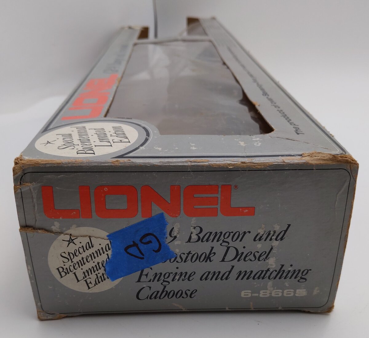 Lionel 6-8665 O Gauge BAR Jeremiah O' Brien GP-9 Diesel Locomotive & Caboose VG/Box