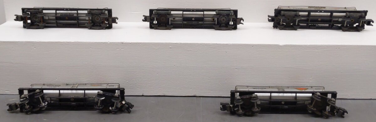 American Flyer Vintage S Gauge Gulf Tank Cars #5016,33648,5016,5016,5016 [5] VG