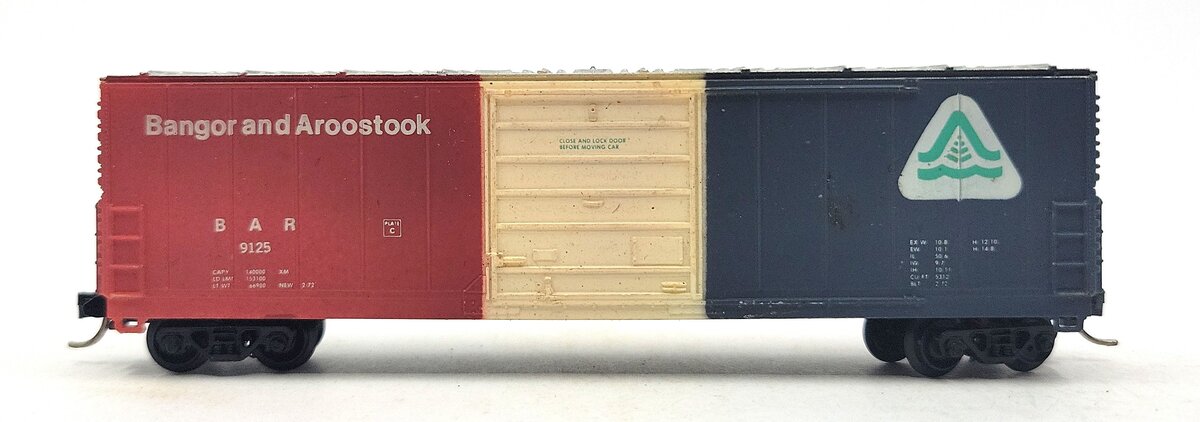 Life Like 7731 N Scale Bangor & Aroostook 50' Evans 5277 Boxcar #9125 EX/Box