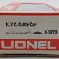 Lionel 6-9773 O Gauge New York Central Cattle Car EX/Box