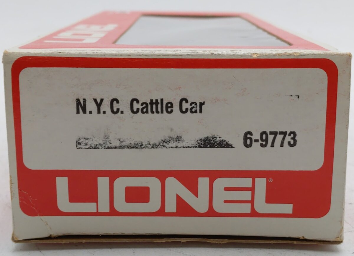 Lionel 6-9773 O Gauge New York Central Cattle Car EX/Box
