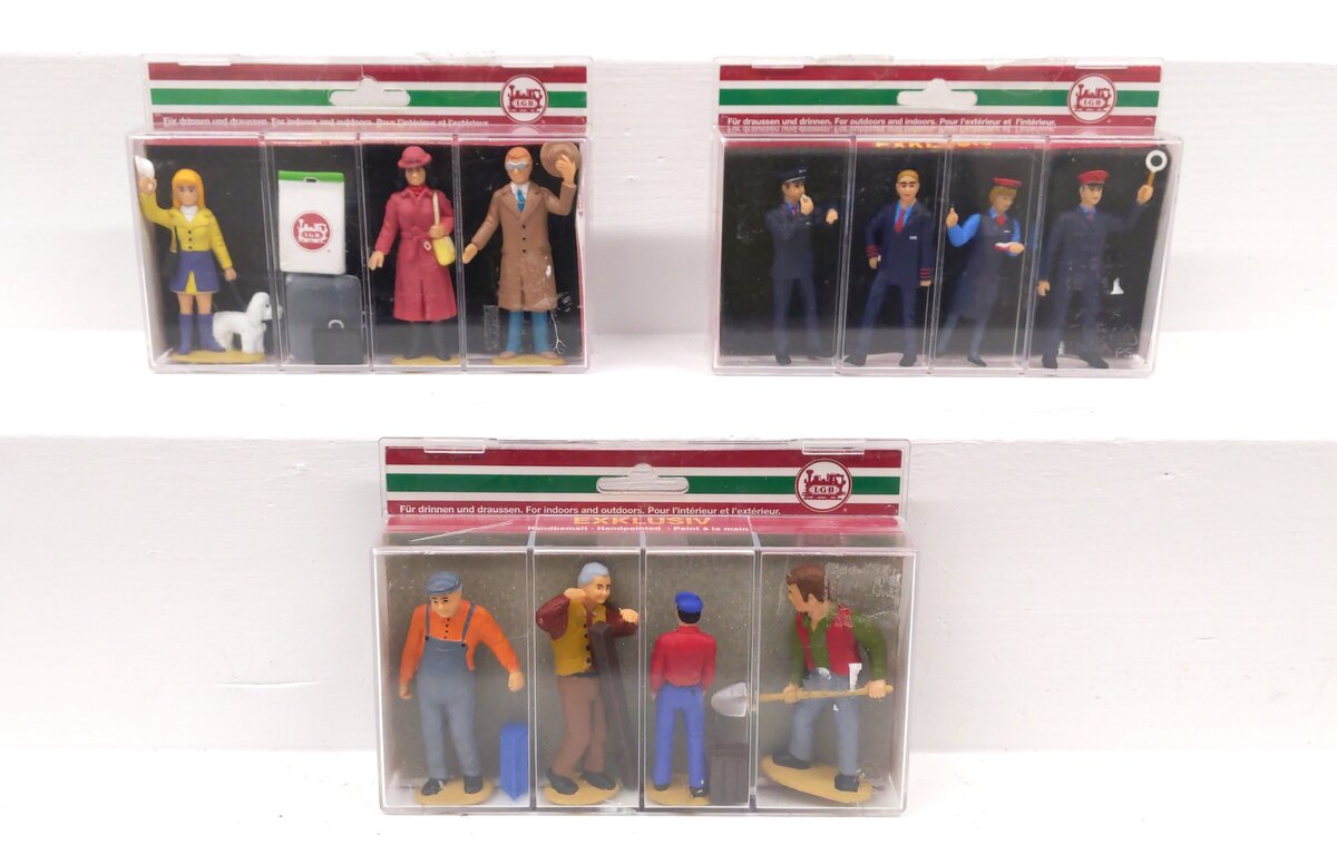 LGB G Scale Assorted Figurine Sets: 51290, 51430, 51405 [3] LN