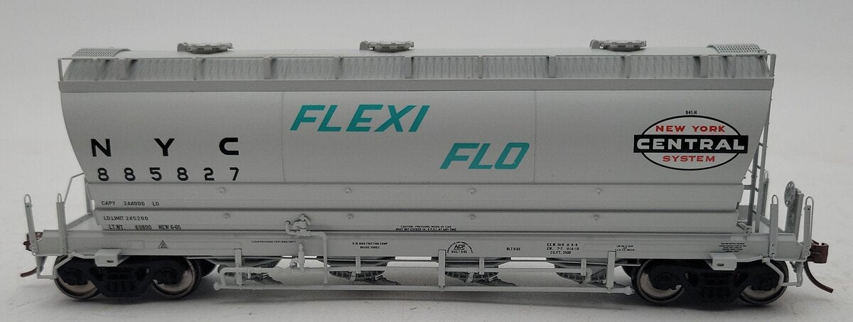 Rapido Trains 133003-1 HO New York Central Flexi-Flo Hopper #885827 EX/Box