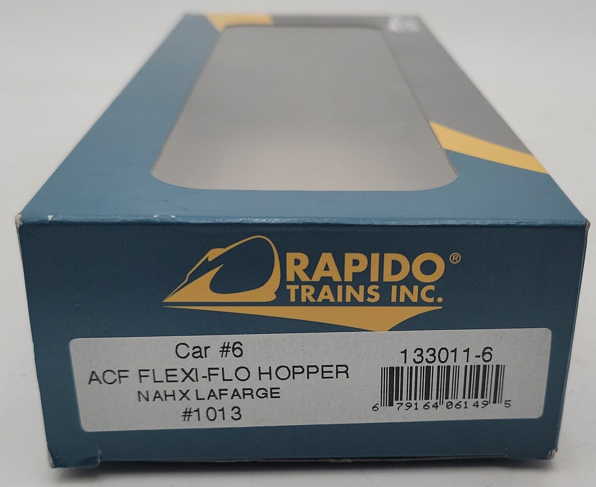 Rapido Trains 133011-6 HO ACF Flexi-Flo NAHX Lafarge Hopper #1013 EX/Box