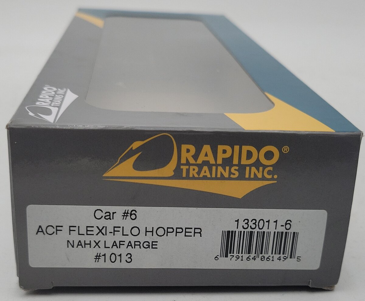 Rapido Trains 133011-6 HO ACF Flexi-Flo NAHX Lafarge Hopper #1013 EX/Box