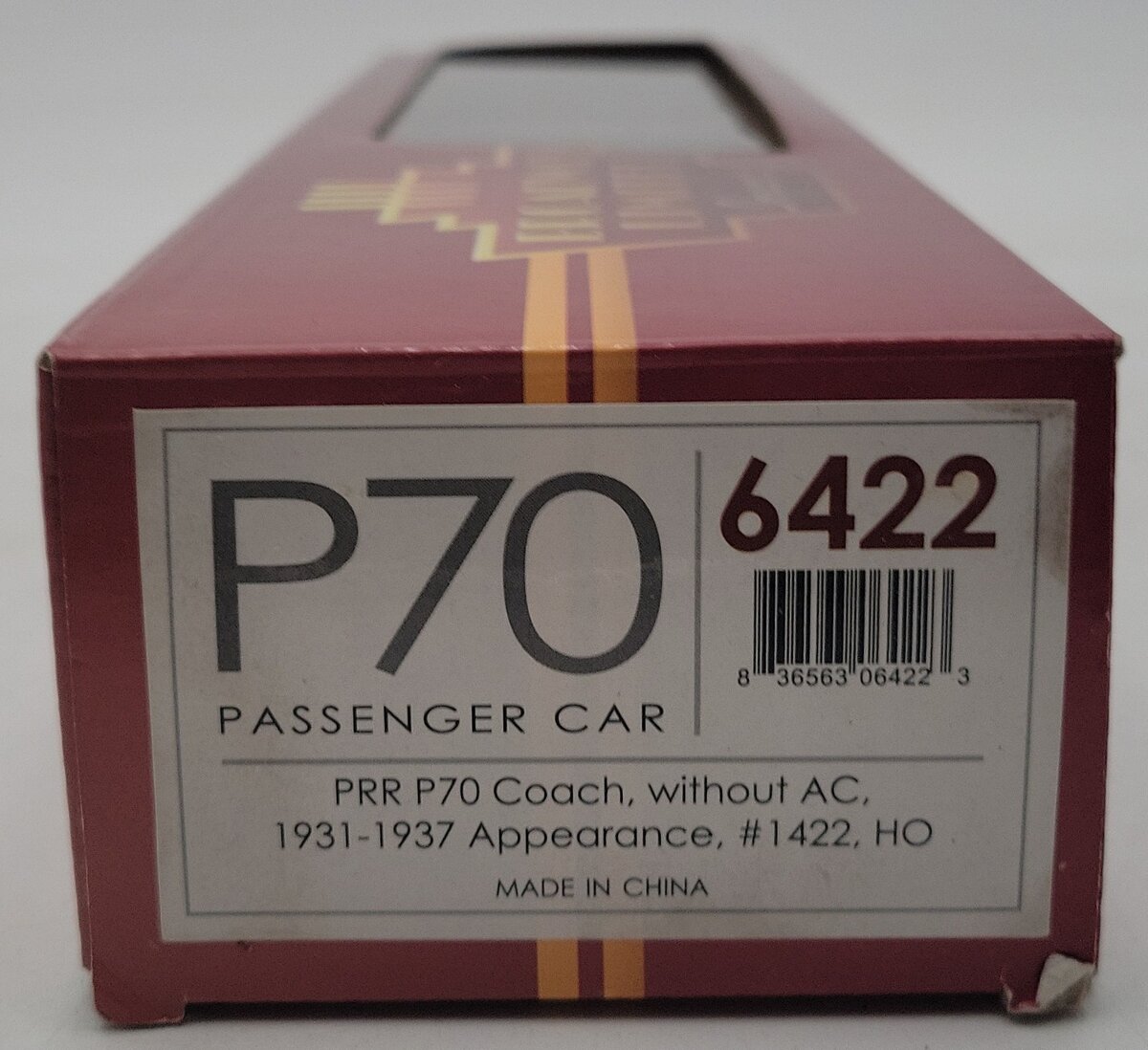 Broadway Limited 6422 HO Pennsylvania P70 No Air Conditioning Coach #1422 NIB