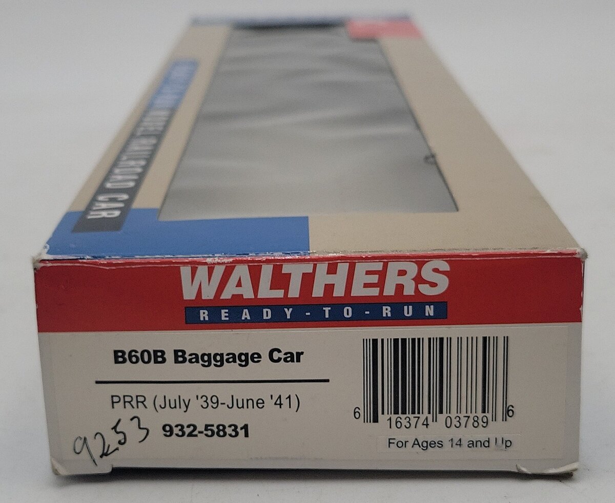Walthers 932-5831 HO Scale Pennsylvania B60B Baggage Car EX/Box