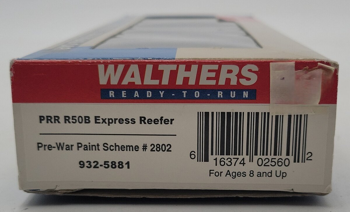 Walthers 932-5881 HO Scale PRR R50B Express Reefer w/Pre-War Paint Scheme #2898 LN/Box