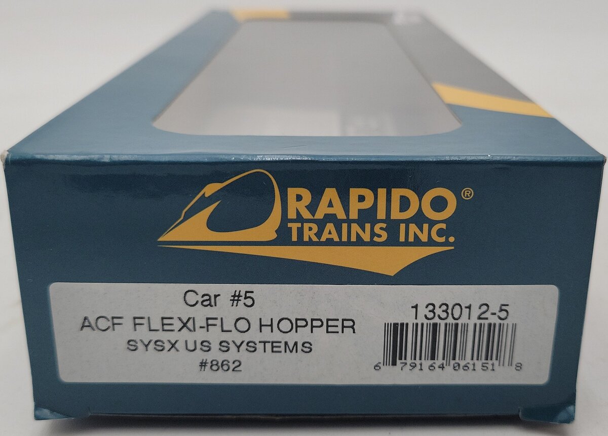Rapido Trains 133012-5 HO ACF Flexi-Flo SYSX US Systems Hopper #862 EX/Box