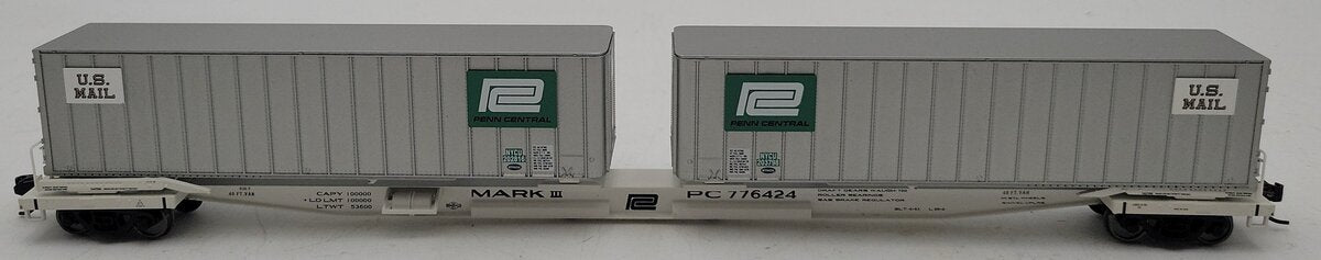 Walthers 932-240854 HO PC Gold Mark III Flexi-Van Flat w/Trailers VG
