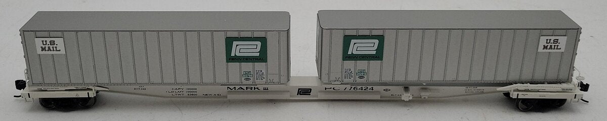 Walthers 932-240854 HO PC Gold Mark III Flexi-Van Flat w/Trailers VG