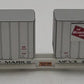 Walthers 932-41065 HO NYC Flexi-Van Flatcar w/ 2 Trailers #9697 VG