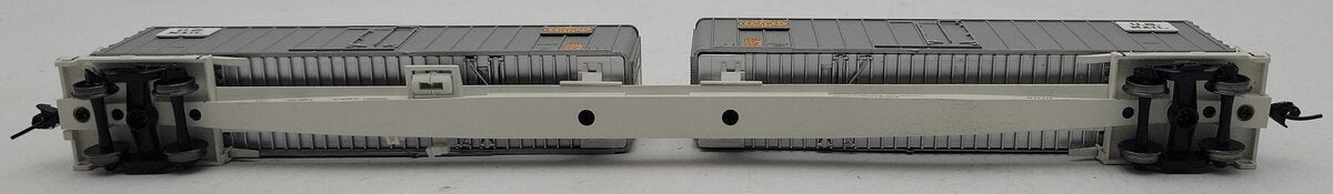 Walthers Gold Line HO NYC Flexi Van Flat Car w/Trailers #504181 EX