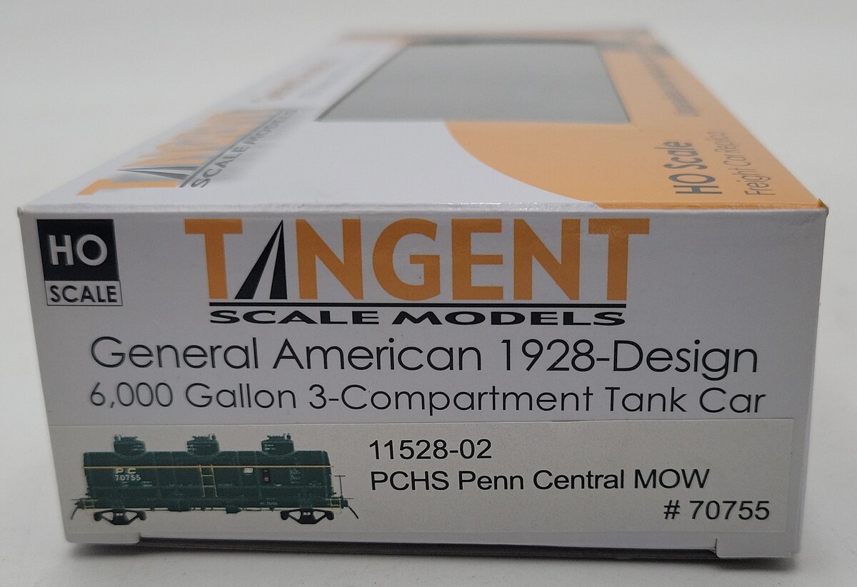 Tangent 11528-02 HO Penn Central MOW Tank Car #70755 LN/Box