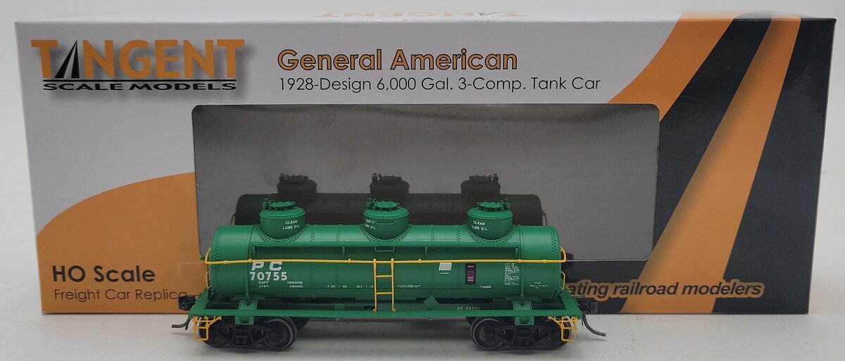 Tangent 11528-02 HO Penn Central MOW Tank Car #70755 LN/Box