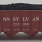Bowser 43042 HO Pennsylvania Shadow Keystone H21a Hopper #723055 EX