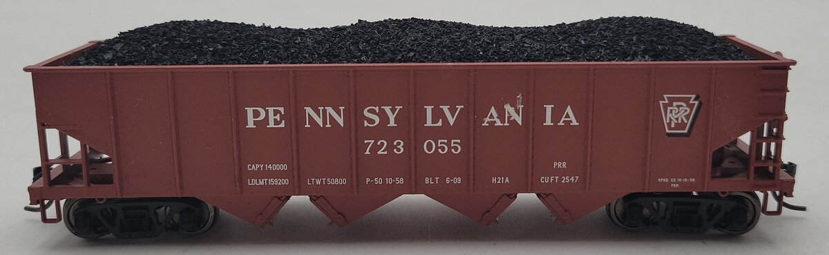Bowser 43042 HO Pennsylvania Shadow Keystone H21a Hopper #723055 EX