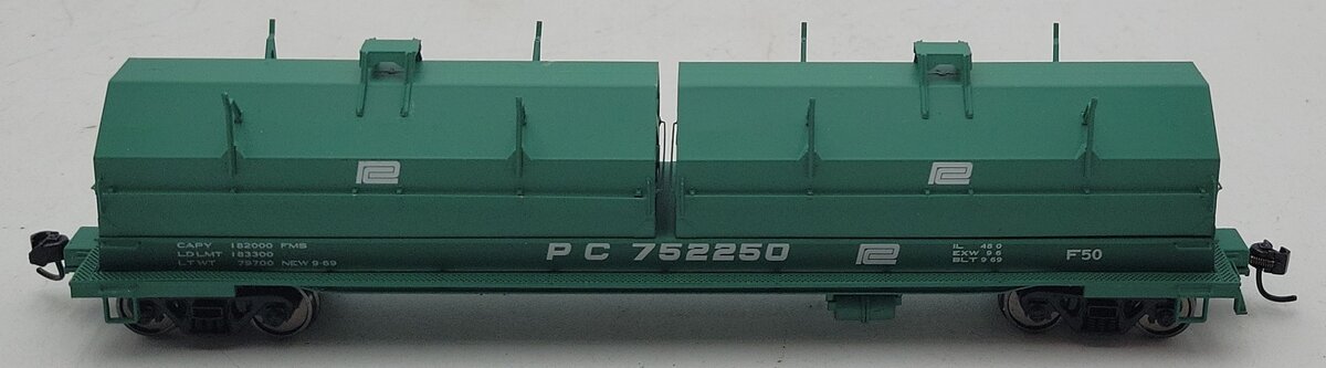 Walthers 920-105233 HO Penn Central 50' Evans Cushion Coil Car #752250 EX