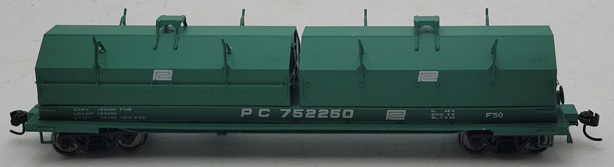 Walthers 920-105233 HO Penn Central 50' Evans Cushion Coil Car #752250 EX
