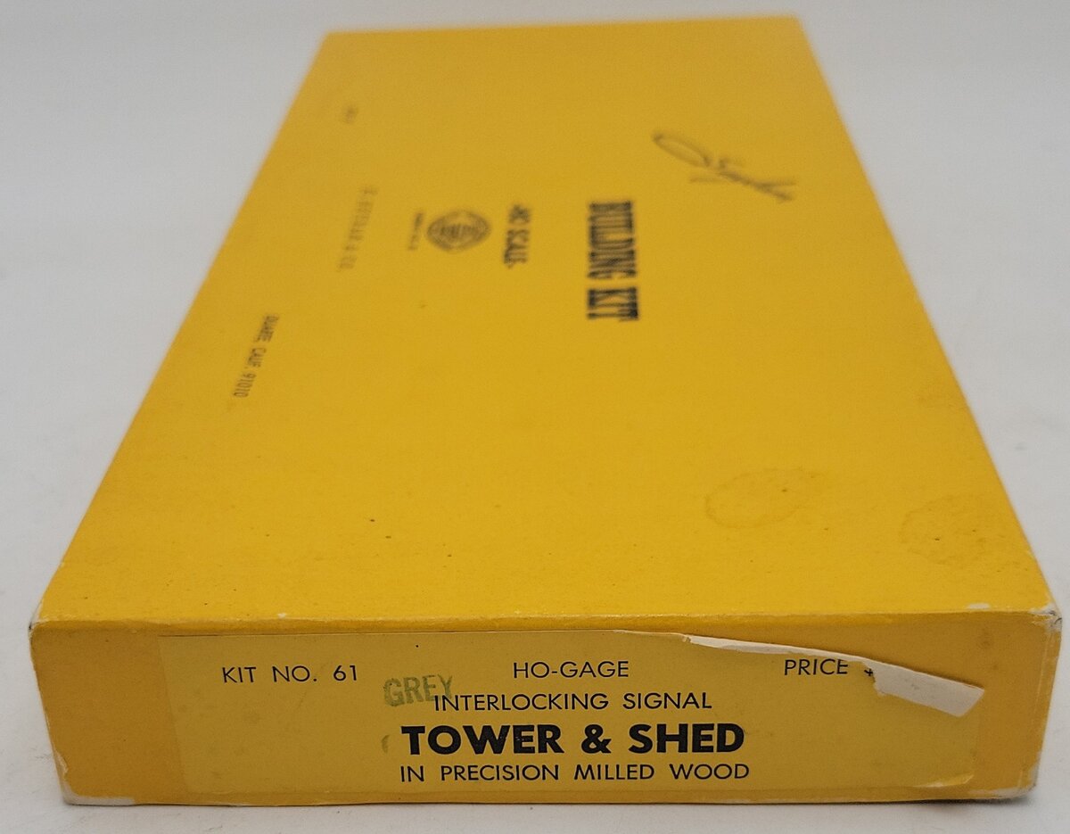 Suydam 61 HO Interlocking Signal Tower & Shed In Precision Milled Wood Kit EX/Box