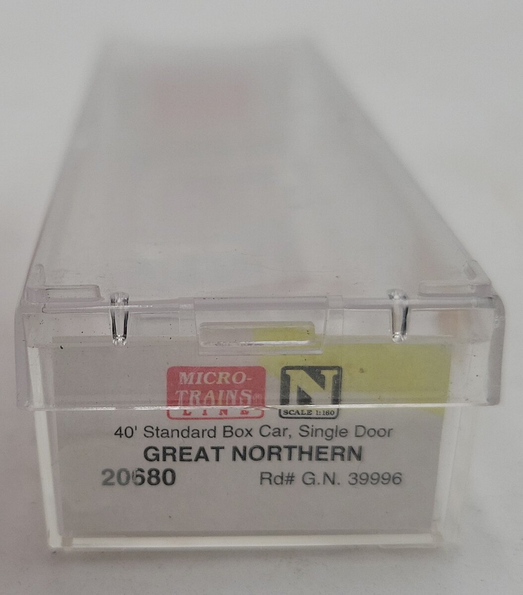 Micro-Trains 02000680 N Great Northern 40' Standard Single Door Boxcar #39996 LN/Box