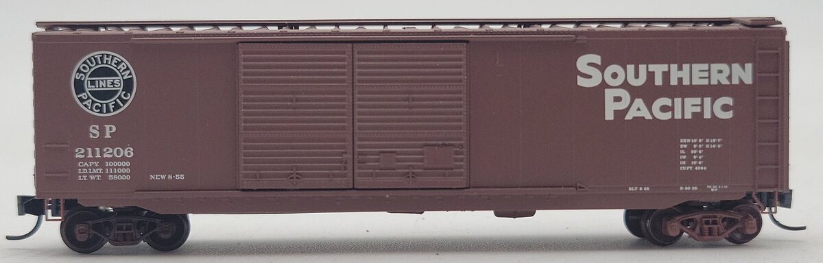 Micro-Trains 03400320 N Southern Pacific 50' Standard Double Door Boxcar #211206 LN/Box