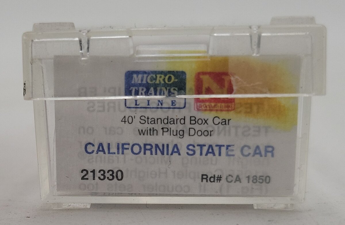 Micro-Trains 02100330 N California State 40' Standard Plug Door Boxcar #1850 LN/Box