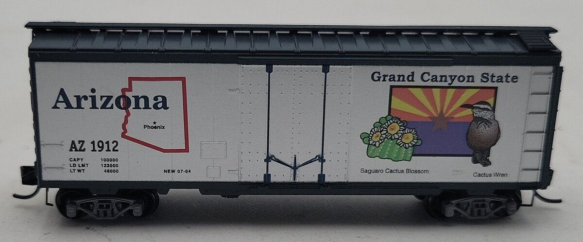 Micro-Trains 02100381 N Scale Arizona State 40' Standard Plug Door Boxcar #1912 LN/Box