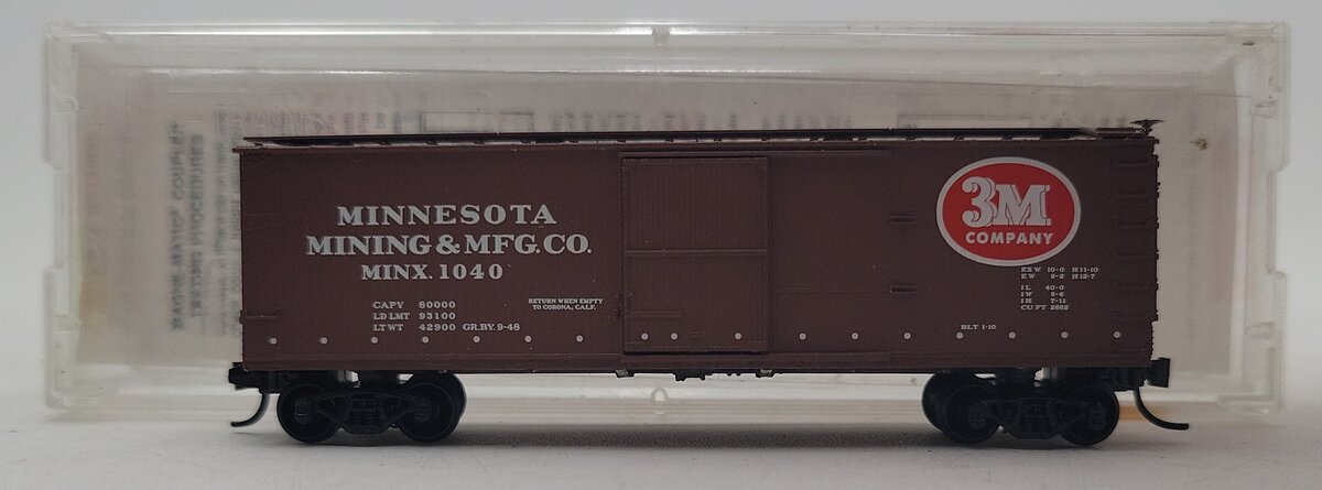 Micro-Trains 03900190 N Scale Minnesota Mining & Manufacturing Co. Boxcar #1040 LN/Box