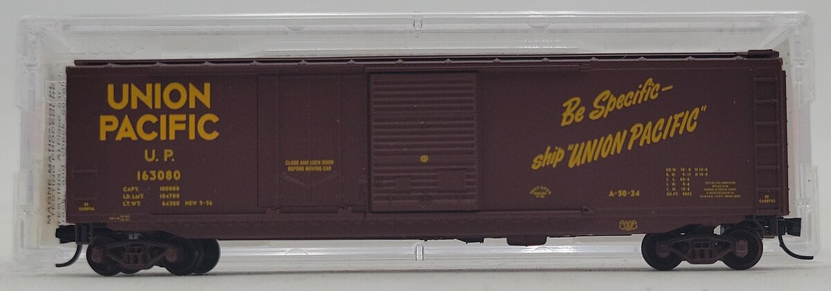 Micro-Trains 03300150 N Union Pacific 50' Plug & Sliding Door Boxcar #163080 LN/Box