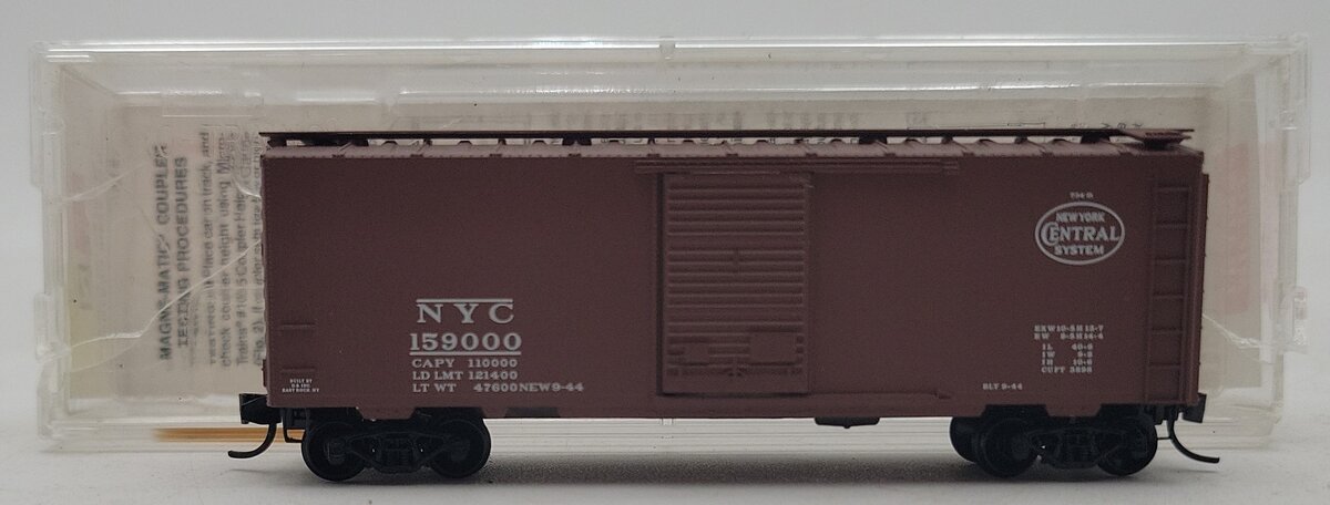 Micro-Trains 02000047 N New York Central 40' Single Door Boxcar #159000 LN/Box