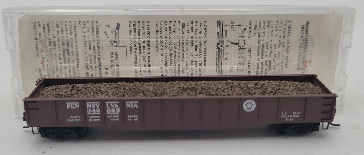 Micro-Trains 04600070 N PRR 50' Fishbelly Side Gondola w/Drop Ends #342652 LN/Box