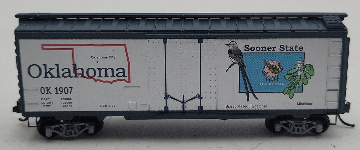 Micro-Trains 02100411 N Oklahoma State 40' Standard Plug Door Boxcar #1907 LN/Box