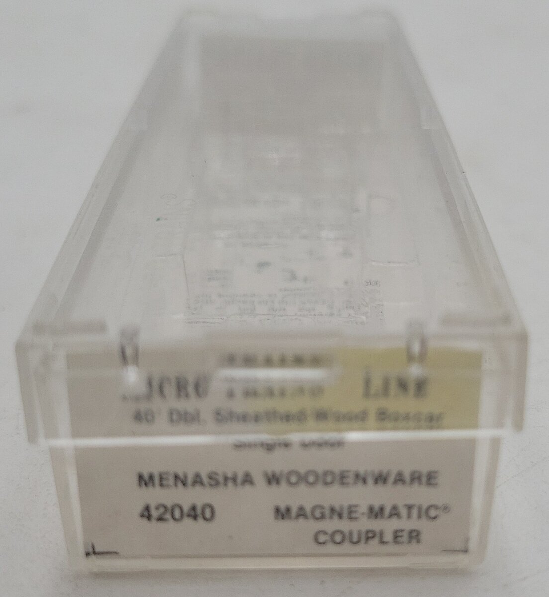 Micro-Trains 04200040 N Menasha Woodenware 40' Double Sheathed Boxcar #224 LN/Box