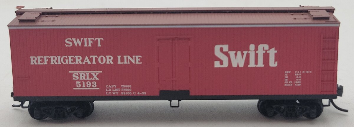 Micro-Trains 04900400 N Swift Refrigerator Line 40' Double Sheathed Reefer #5193 LN/Box